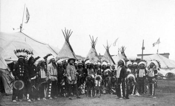Buffalo Bill con i suoi pellerossa ai Prati di Castello