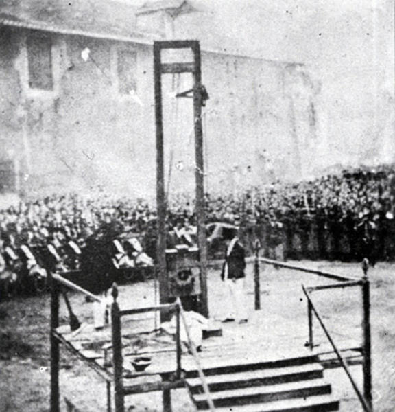 L'esecuzione di Monti e Tognetti alla Bocca della Verità nel 1868