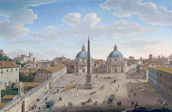 Hendrik Frans van Lint - Piazza del Popolo