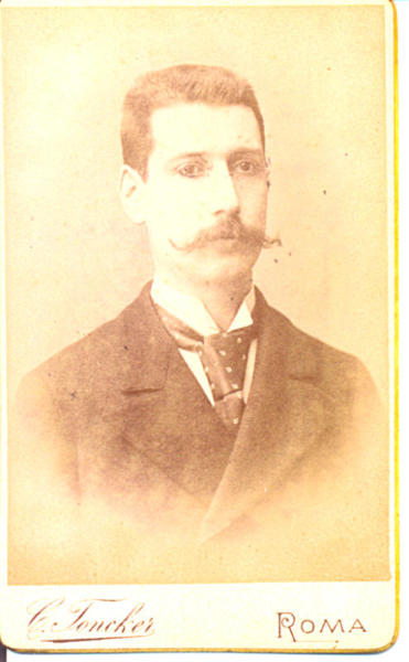 Giuseppe Alvarez de Castro a 26 anni, il 15 aprile 1895
